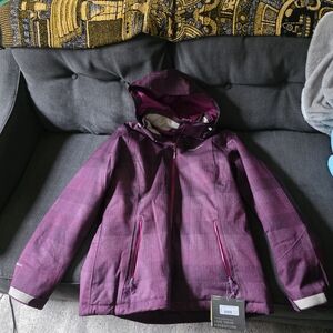 Eddie Bauer Women's Purple Winter Coat with Hood